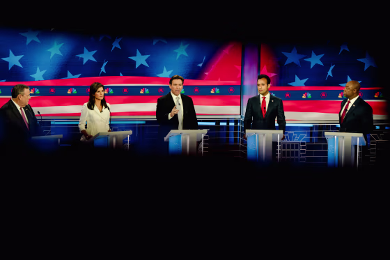 The third Republican presidential primary debate in Miami.
