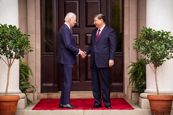 U.S. President Joe Biden meets with Chinese President Xi Jinping on the sidelines of APEC summit, in Woodside