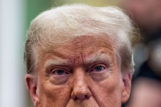 Former USPresident Donald Trump during a trial in New York on Nov. 6, 2023. Former President Donald Trump's New York Civil Fraud Trial