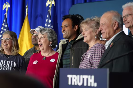 Image: Vivek Ramaswamy in Iowa