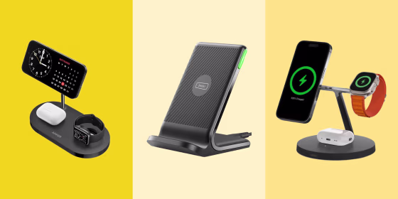 Wireless charging stands conveniently prop up your phone while the battery is being powered up.