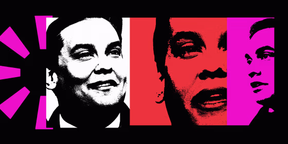Photo illustration of George Santos