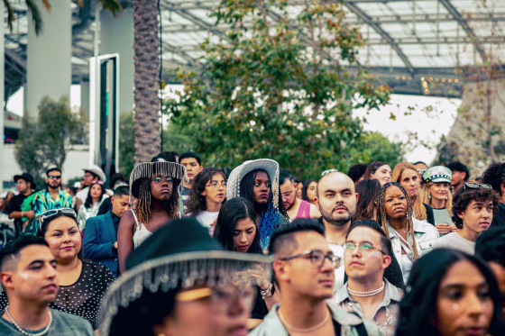 Fans stand in line at Beyoncé's Renaissance World Tour on Friday, Sept. 1, 2023 in Inglewood, Calif.