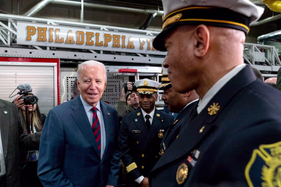 joe biden firefighters philadelphia