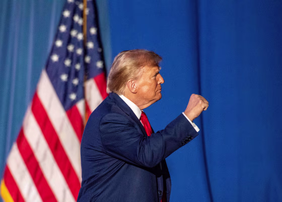Donald Trump at a campaign rally in Durham, N.H.