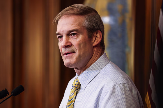 Jim Jordan speaks during a news conference on Capitol Hill.