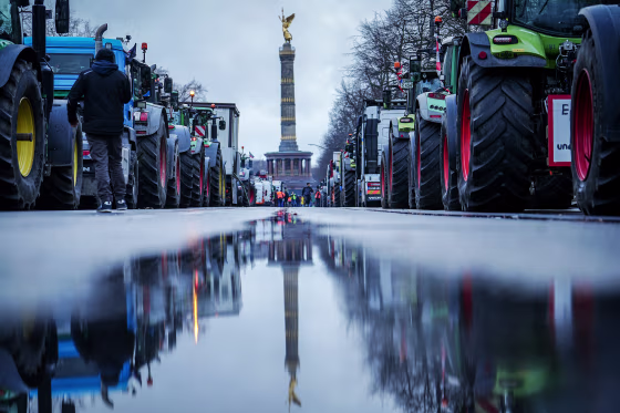 Farmers' protests - large rally in Berlin
