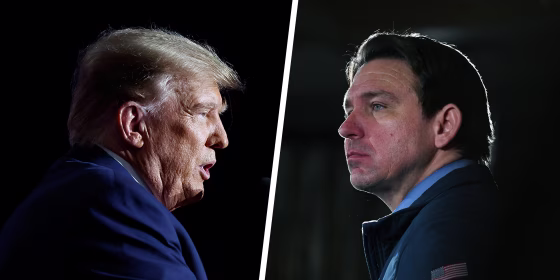 Donald Trump and Ron DeSantis