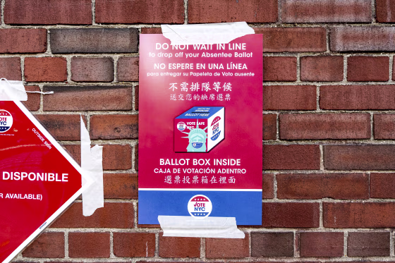 Voting on Election Day in New York City
