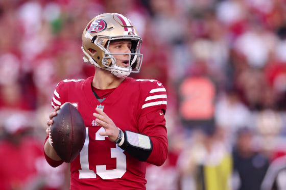 San Francisco 49ers quarterback Brock Purdy during the NFC Championship Game against the Detroit Lions in Santa Clara, Calif.