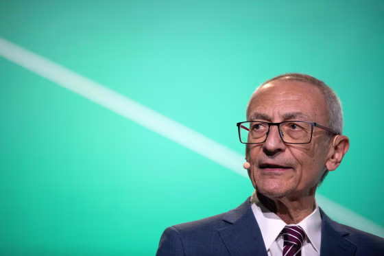 John Podesta speaks during CERAWeek.