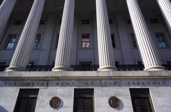 The Treasury Building on January 18, 2023.