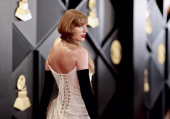 Taylor Swift at the Grammy Awards.