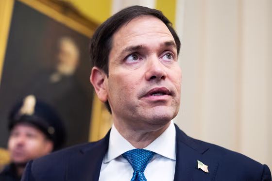 Sen. Marco Rubio, R-Fla., talks with reporters