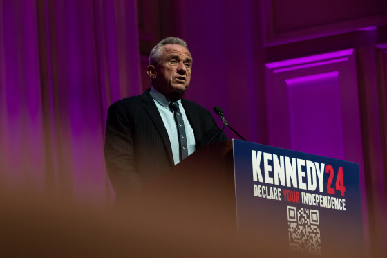 Presidential Candidate Robert F. Kennedy Jr. Speaks In Grand Rapids, Michigan