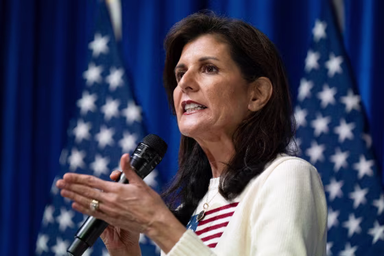 Nikki Haley at a campaign event