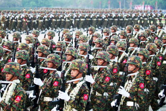 Myanmar celebrated its 78th Armed Forces Day on Monday with a military parade in the capital Nay Pyi Taw in commemoration of the start of its anti-fascist movement during World War II. 