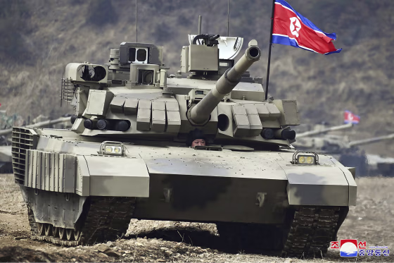 Independent journalists were not given access to cover the event depicted in this image distributed by the North Korean government. The content of this image is as provided and cannot be independently verified. Korean language watermark on image as provided by source reads: