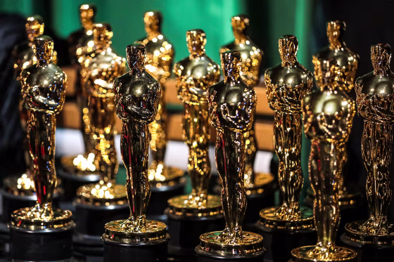 Oscar statuettes backstage during the 95th Annual Academy Awards on March 12, 2023 in Hollywood, Calif.