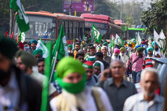 Delhi Kisan Mazdoor Mahapanchayat: Farmers Protest Against Centre's Policies At Ramlila Maidan; Traffic Curbs In Place