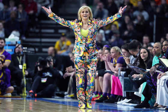 Head coach Kim Mulkey of the LSU Lady Tigers