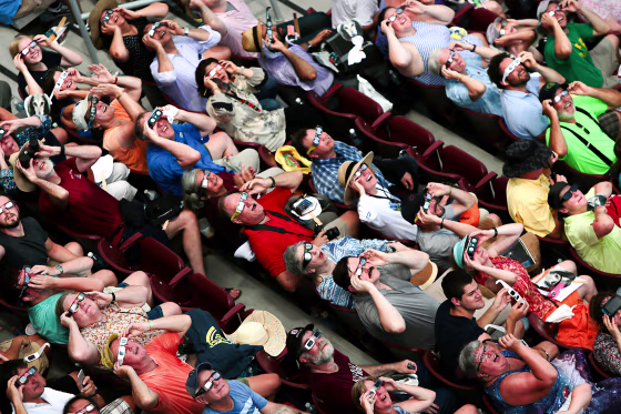 The total eclipse at Southern Illinois University