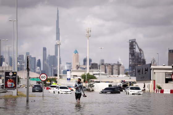 Aftermath following floods caused by heavy rains in Dubai