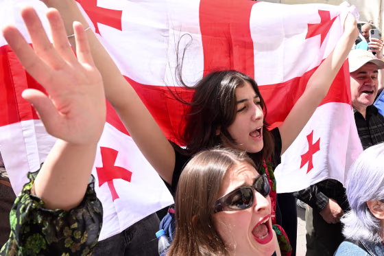 Georgia's parliament was poised to advance on April 17, 2024 with a controversial "foreign influence" law that has sparked mass street protests over concerns it would undermine Tbilisi's European aspirations.