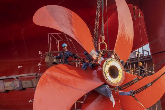 Ship Repair Underway In Guangzhou's Shipyard