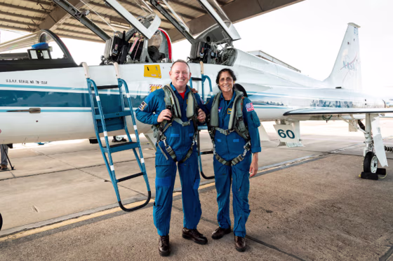 Butch Wilmore and Suni Williams.