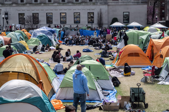 Image: Pro-Palestinian Protests Continue At Columbia University In New York City