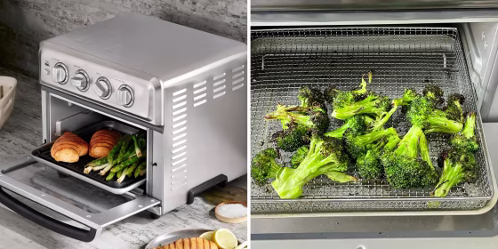 The air fryer is perfect for making burgers, roasted vegetables, bacon, quesadillas and more.