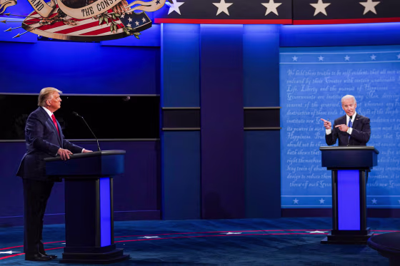 Donald Trump and Joe Biden.