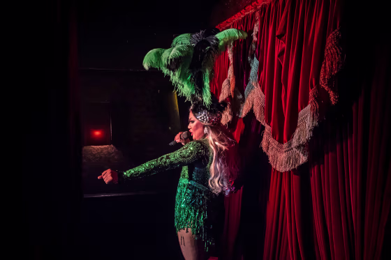 A drag queen performs at Mixwell Bar in Bali, Indonesia, in 2018.