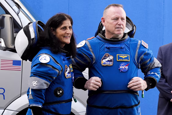 NASA astronauts Suni Williams and Butch Wilmore