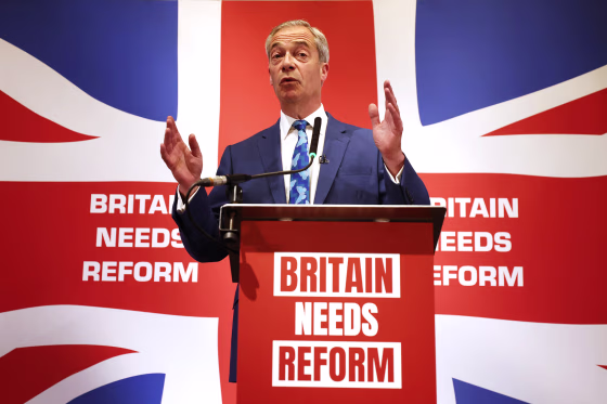 Nigel Farage announces he is to stand as a candidate in the forthcoming General Election as he takes over as leader of The Reform Party from Richard Tice.