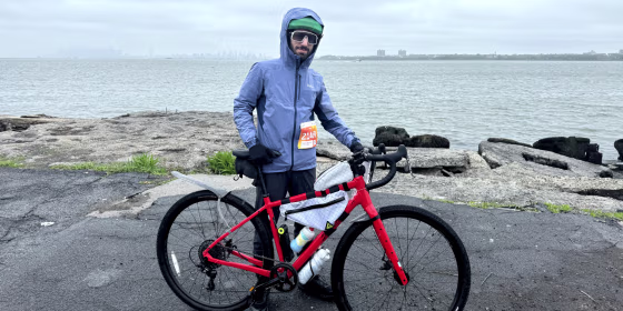 The Five Boro Bike Tour wasn’t the longest ride I’ve ever done, but it was definitely the rainiest.