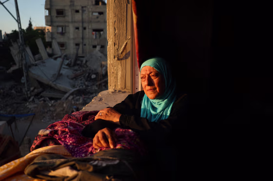 Bureij refugee camp in the central Gaza