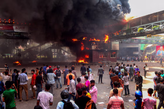 Bangladesh woke on July 19 to survey destruction left by the deadliest day of ongoing student protests so far, which saw government buildings torched by demonstrators and a nationwide internet blackout put into effect.