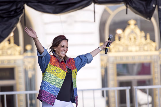 Senator Kamala Harris Attends San Francisco Pride Events politics political politician pride event