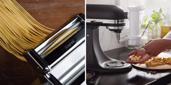 You can use a pasta maker to prepare homemade linguine, pappardelle, ravioli and much more.