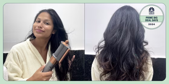 I use the Dyson Airwrap each week because I can blow dry my hair and style it with this one tool.