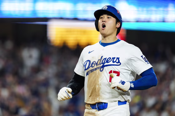 Shohei Ohtani on the field