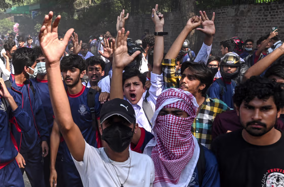 Hundreds of students have protested since October 14, in response to social media posts that said a woman was raped in the basement of a Punjab College for Women campus in the eastern city of Lahore.