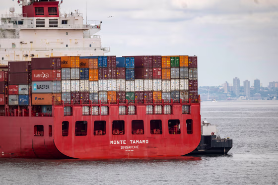 Image: Dockworkers Strike Shuts Down Ports On Gulf And East Coasts