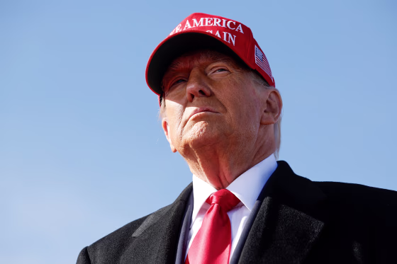 Republican presidential nominee, former U.S. President Donald Trump in Lititz, Penn. on Nov. 3, 2024.
