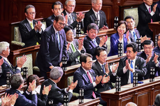 Japanese lawmakers voted to keep Shigeru Ishiba as prime minister on November 11, the parliament speaker said, after the premier's ruling coalition lost its majority in an election.