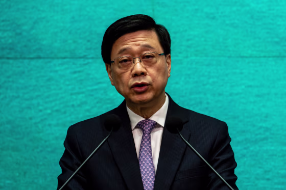 Hong Kong John Lee Press Conference Before Exco Meeting