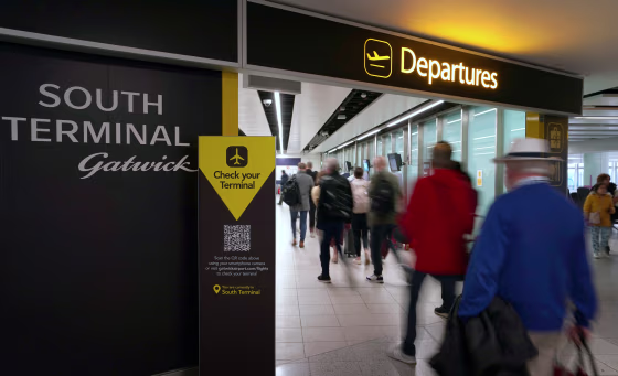 South Terminal of Gatwick Airport 