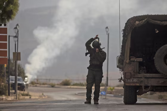 An Israeli soldier in Metula, Israel, near the border with Lebanon, on Dec. 4, 2024.